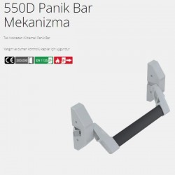 OMNI 550 D Panik Bar Mekanizması - Gümüş Boyalı