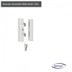 Fornax KGK Kancalı Güvenlik Kilidi ve Karşılığı Ral 8022 - Koyu Kahverengi