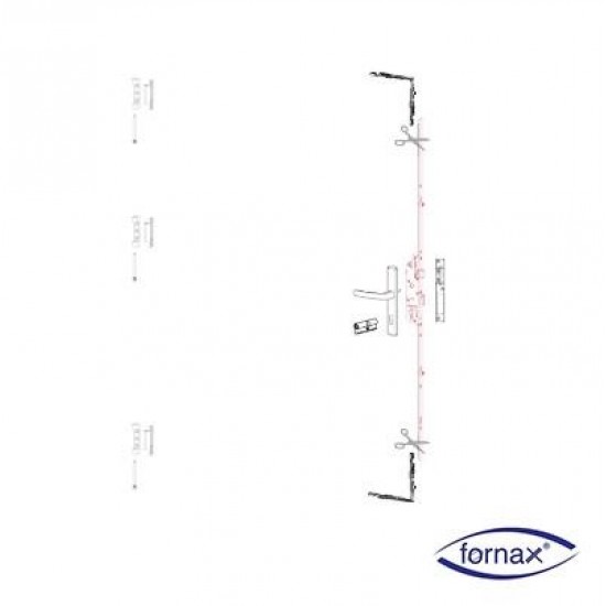 Fornax Kilitli İspanyolet Tırtıllı Kol Mer:92 mm. 35 Eksen-Boy:1930 mm - Kesilebilir