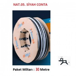 Pvc Doğrama Tadilat Contası Nat.05 - Siyah   ( Paket 30 metre )*