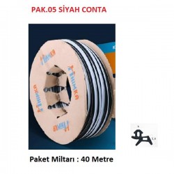 Pvc Doğrama Tadilat Contası Pak.05 - Siyah ( Paket 40 metre )*