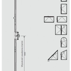 TTS Çift Açılım İspanyoleti 15 Eks. 900 mm (700-1200)