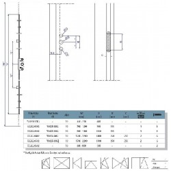 Vorne Çift Açılım İspanyolet 15/1100   ( 900-1400 mm Aralığı )